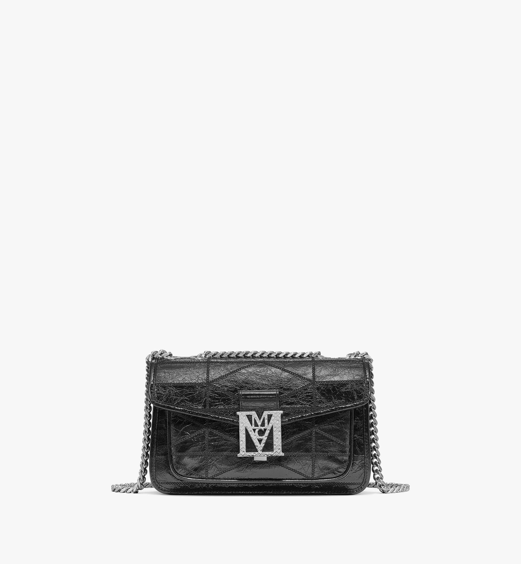 Travia Quilted Shoulder Bag in Crushed Leather 1